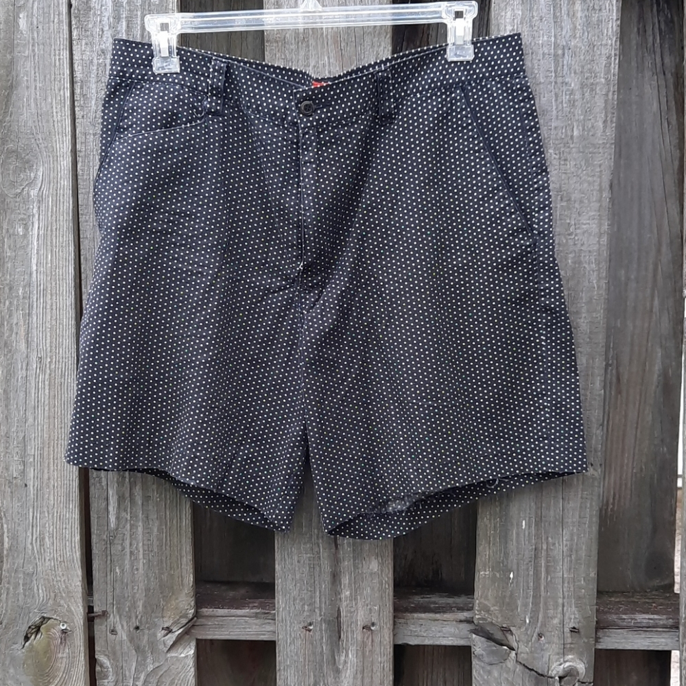 Urban Outfitters High Waist Navy Blue Polka Dot
